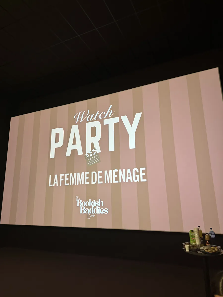 Écran de la soirée cinéma La Femme de ménage